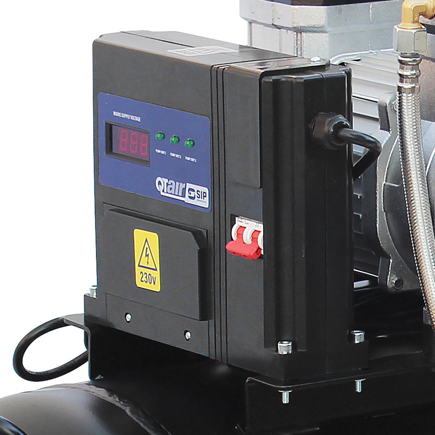 SIP QT AIR DD 4.5hp 200 Litre Ultra Low Noise Oil-Free Compressor