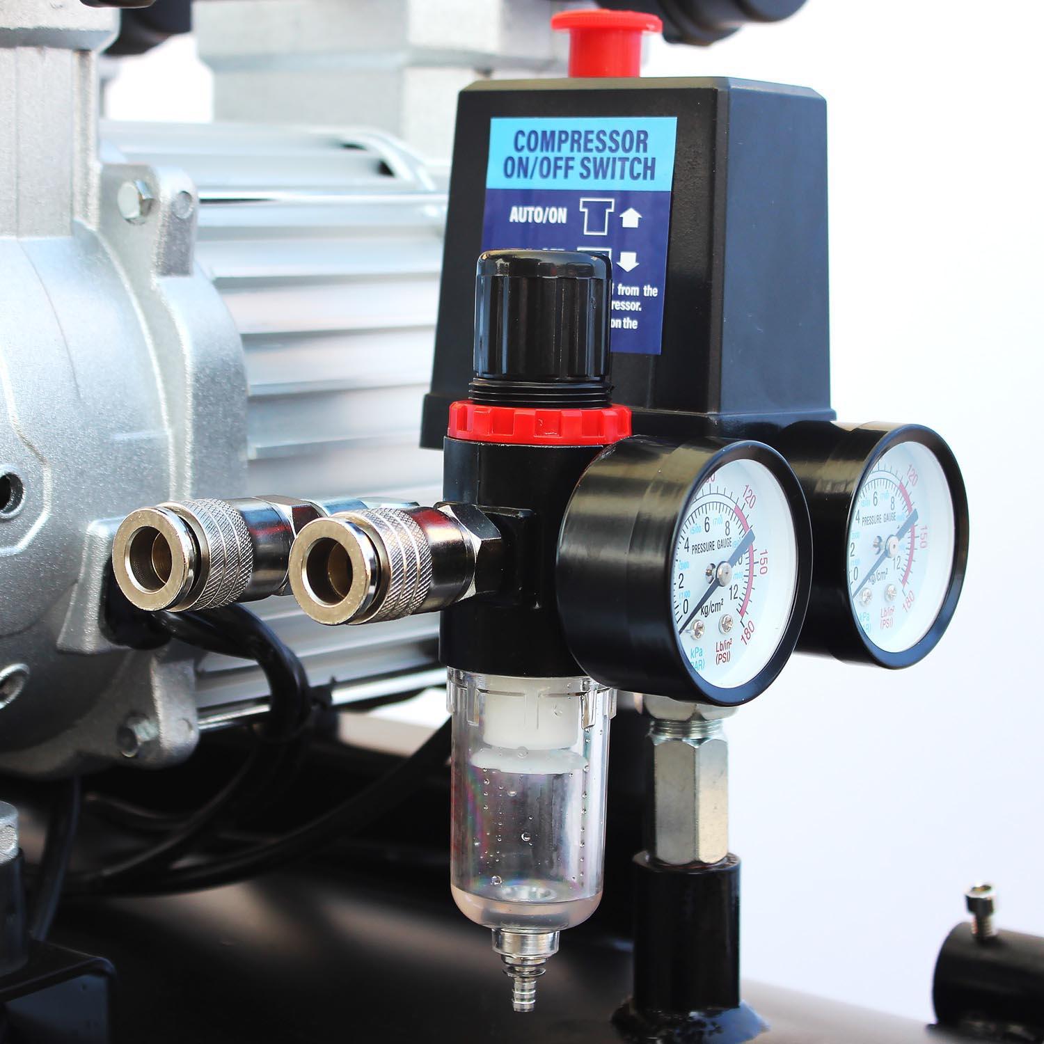 SIP QT AIR DD 4.5hp 200 Litre Ultra Low Noise Oil-Free Compressor