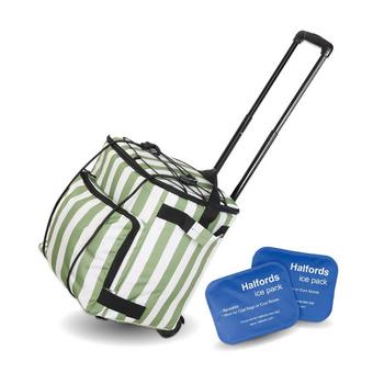 Halfords 40L Coolbag Trolley & Ice Pack Bundle
