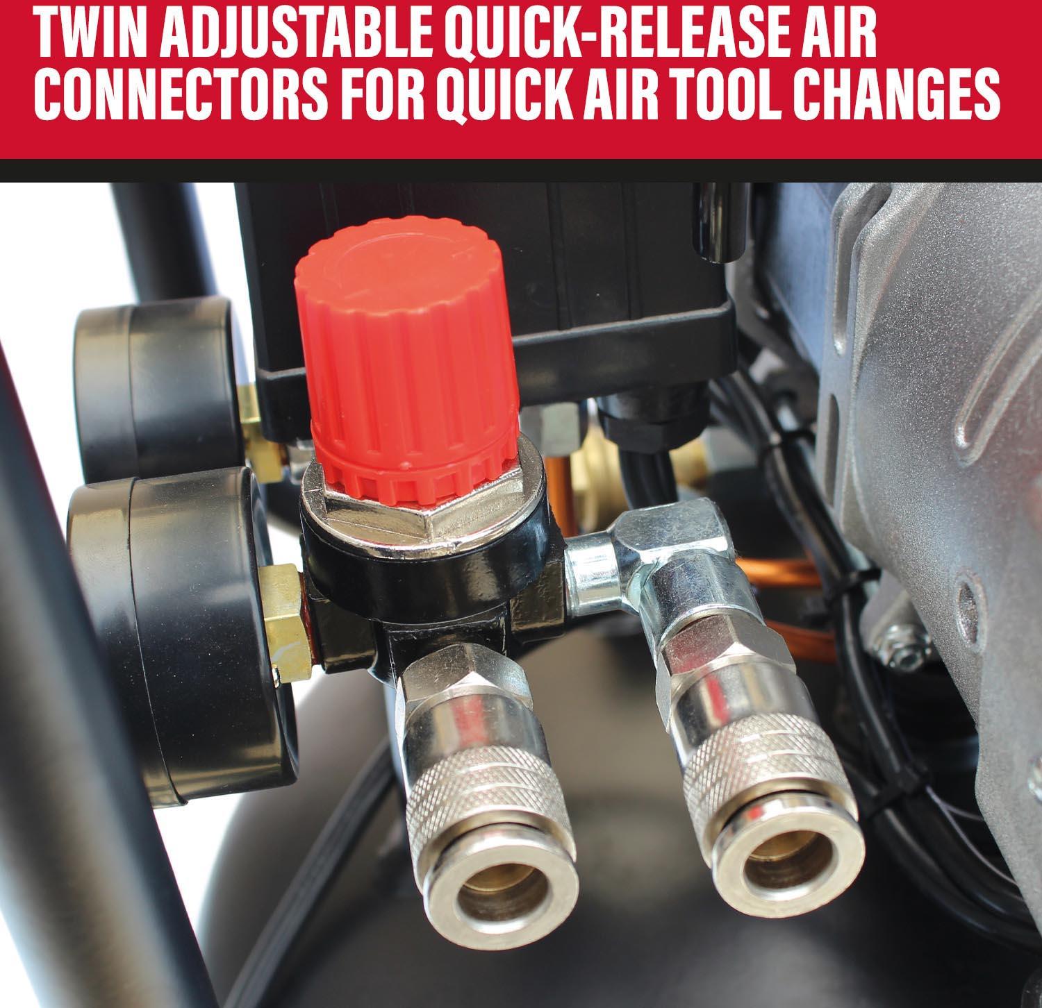 SIP DD 3hp 100 Litre Low Noise Oil-Free Vertical Compressor