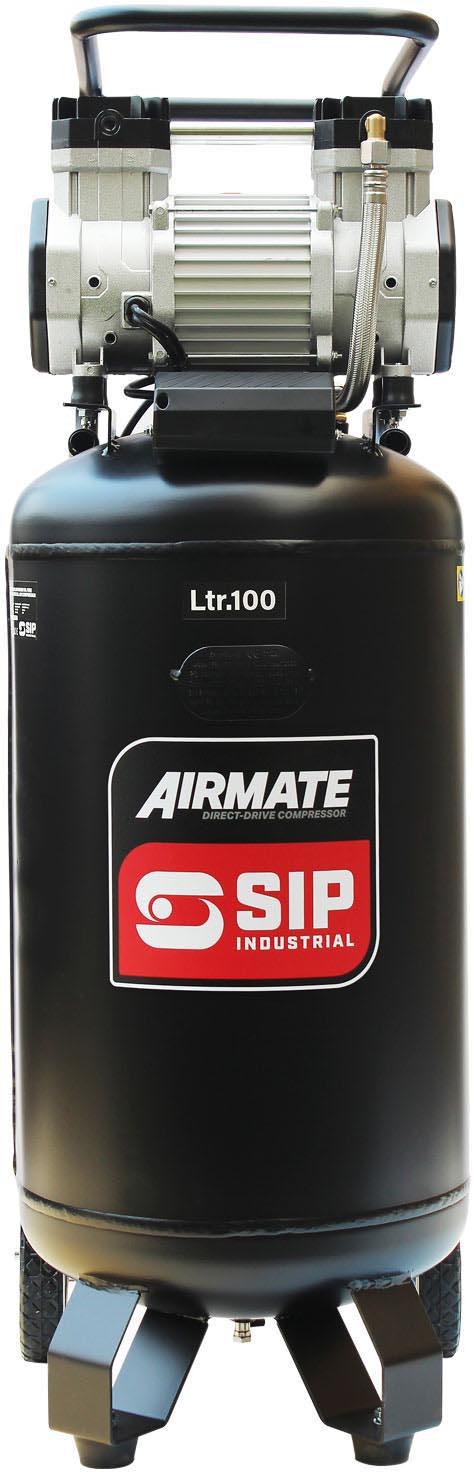 SIP DD 3hp 100 Litre Low Noise Oil-Free Vertical Compressor