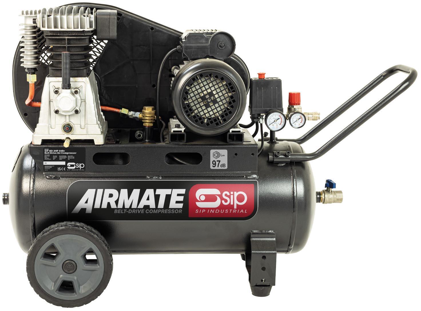 SIP BD 3hp 50 Litre Belt Drive Compressor