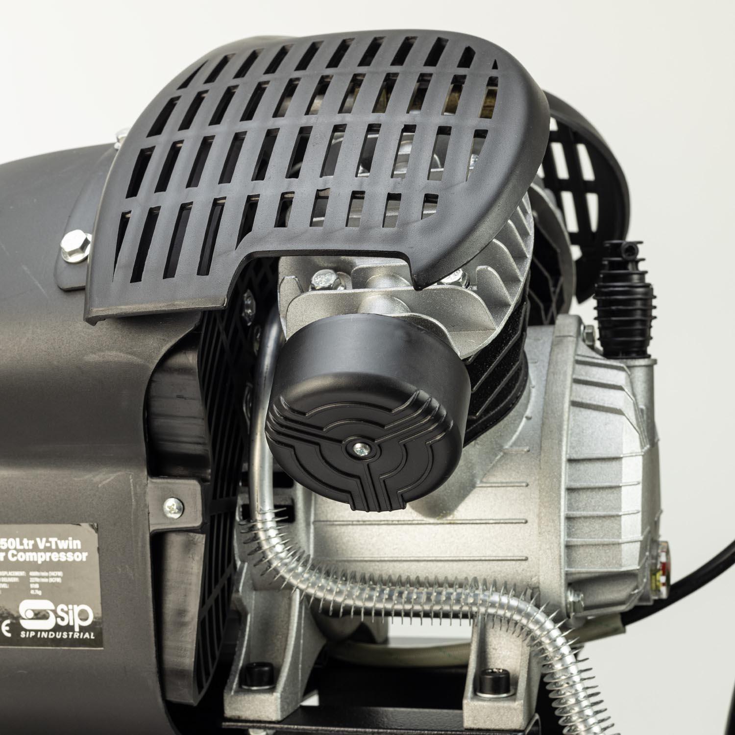 SIP DDVT 3hp 50 Litre V-Twin Direct Drive Compressor
