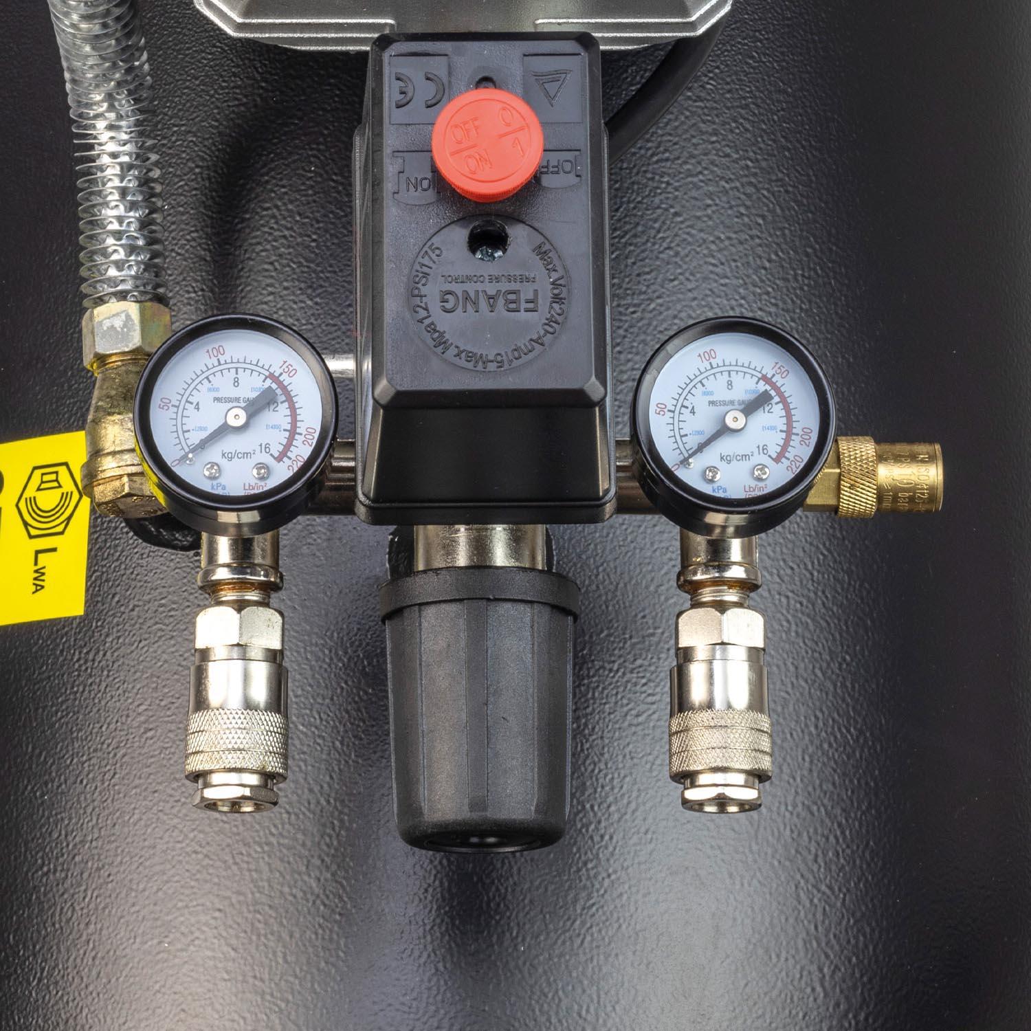 SIP DDVT 3hp 100 Litre V-Twin Direct Drive Compressor