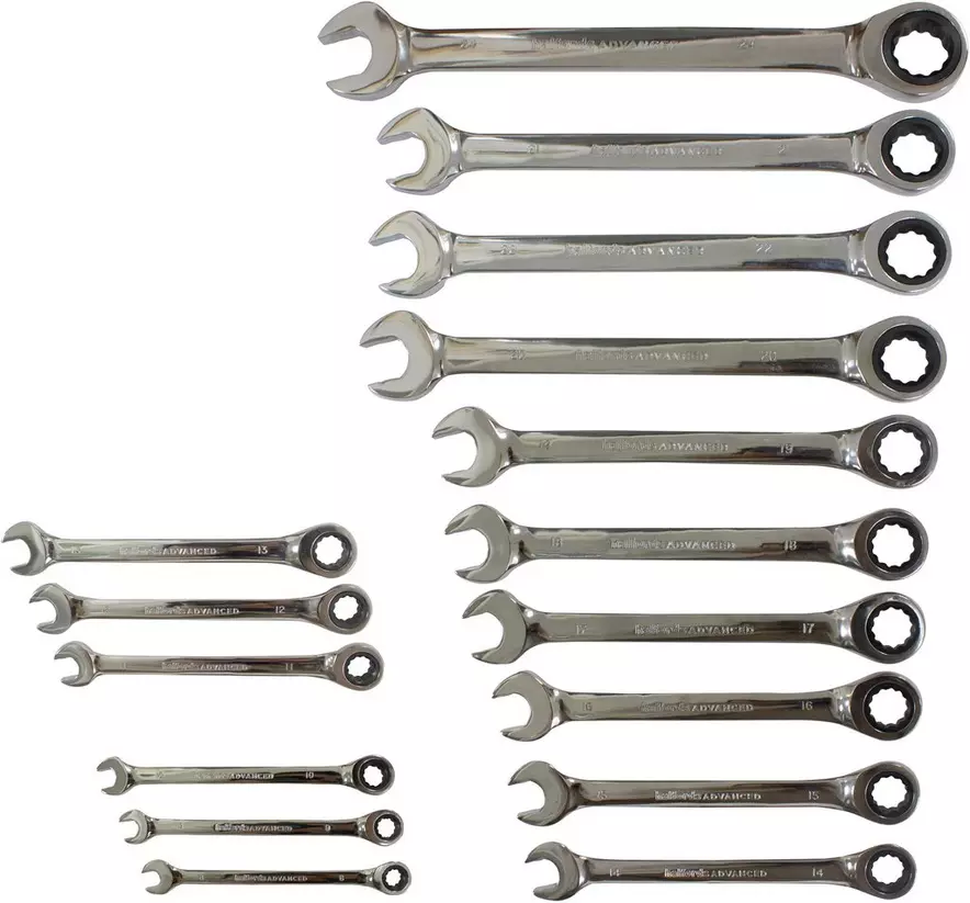 Hal Advanced 16pc Ratchet Spanner Set Halfords UK
