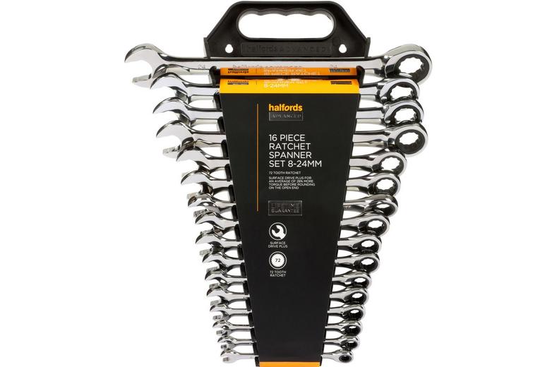 Halfords Advanced 16pc Ratchet Spanner Set Halfords Advanced 16pc Ratchet Spanner Set
