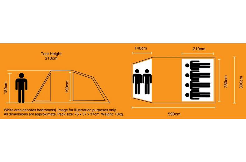 Halfords 6 Person Air Tent Halfords 6 Person Air Tent