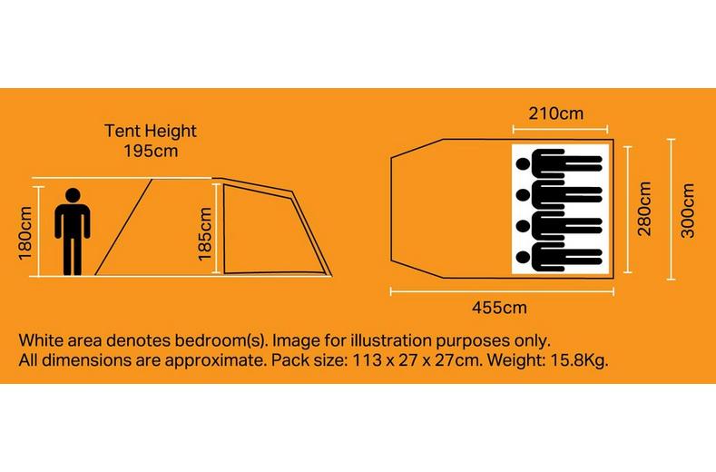 Halfords 4 Person Quick Up Tent Halfords 4 Person Quick Up Tent