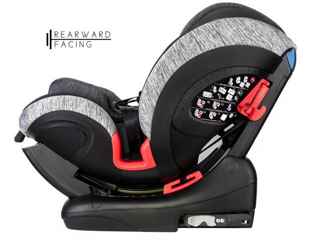 CozyNSafe Arthur Group ISOFIX 0+1/2/3 Child Car Seat - Black/Grey