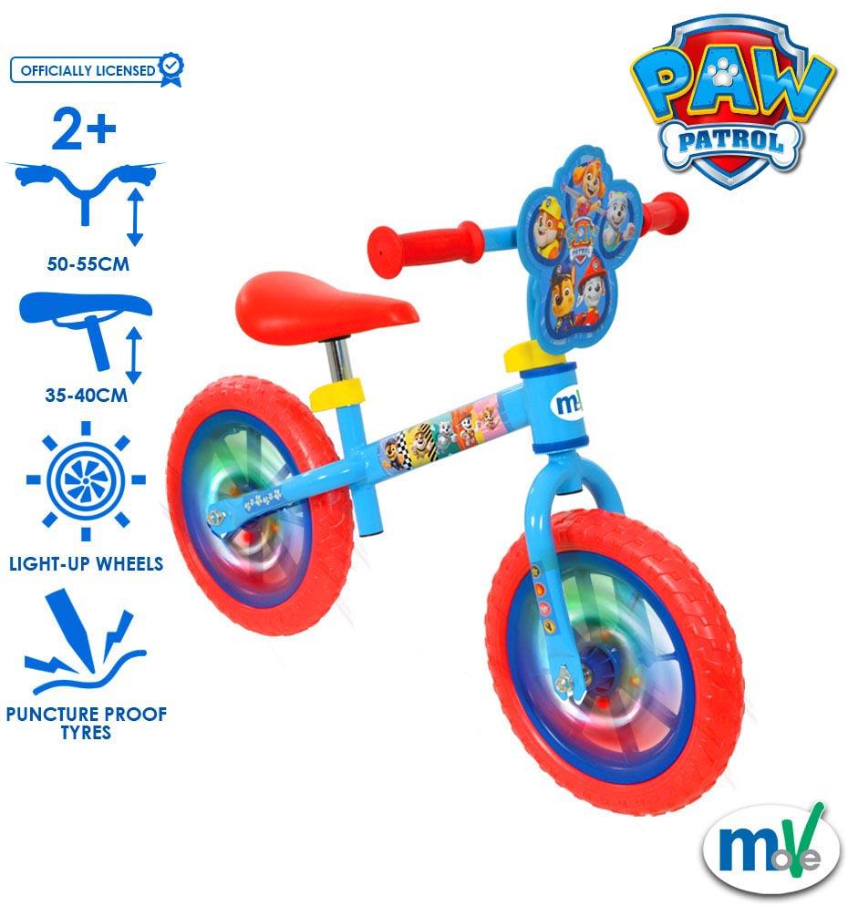 Paw Patrol LED Balance Bike - 12" Wheel