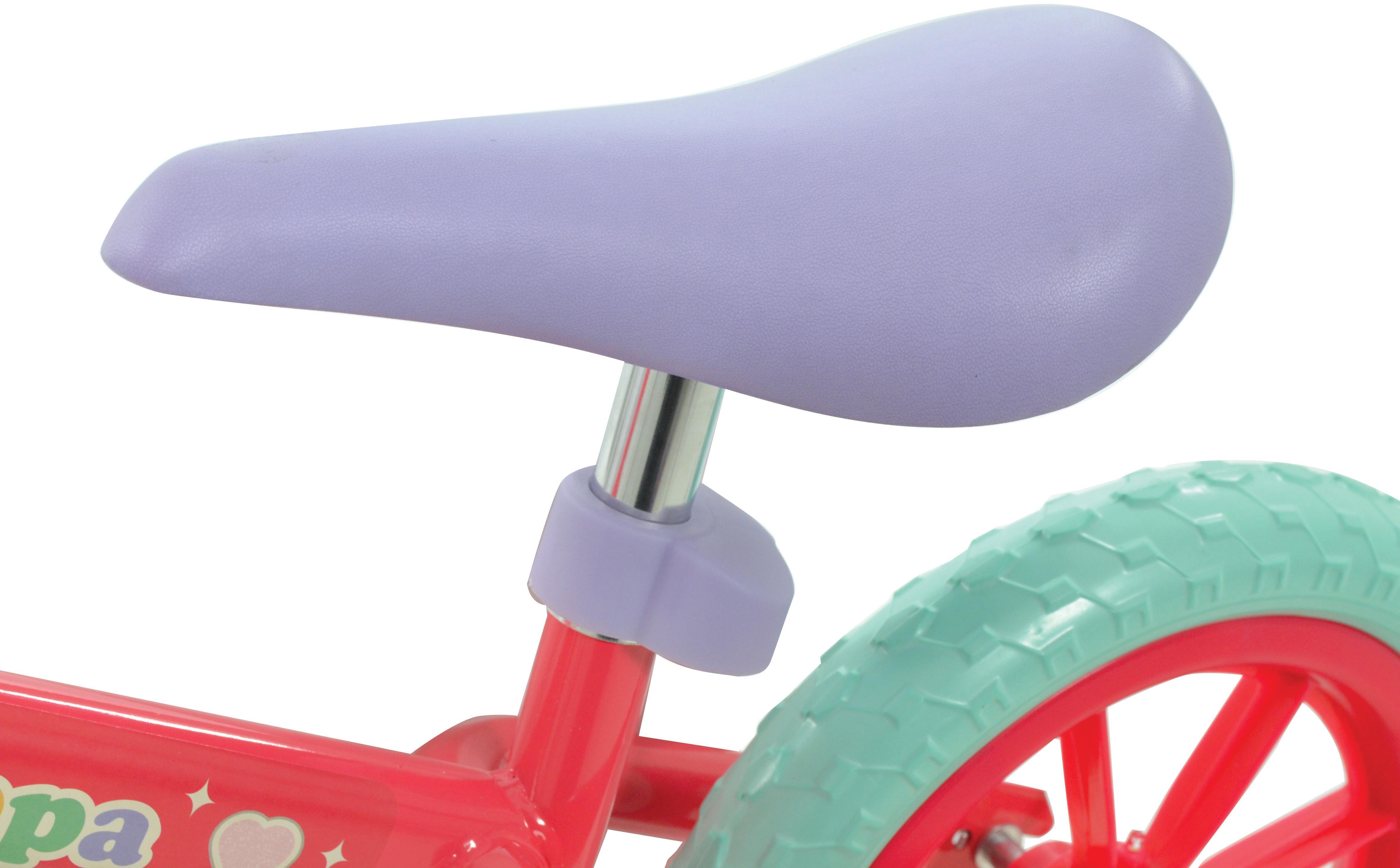 Peppa Pig Balance Bike with LED Wheels, Pink - 10" Wheel