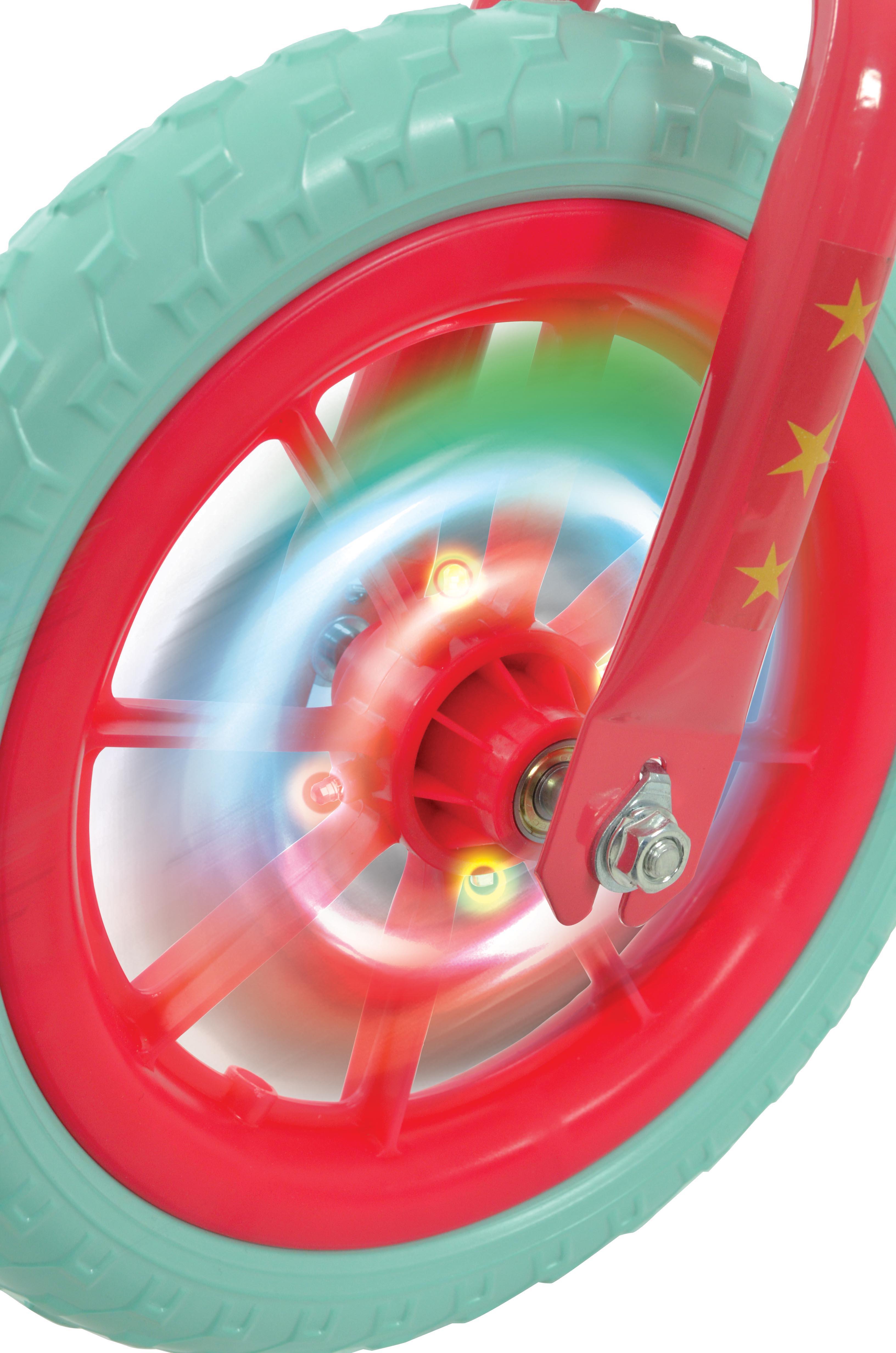 Peppa Pig Balance Bike with LED Wheels, Pink - 10" Wheel