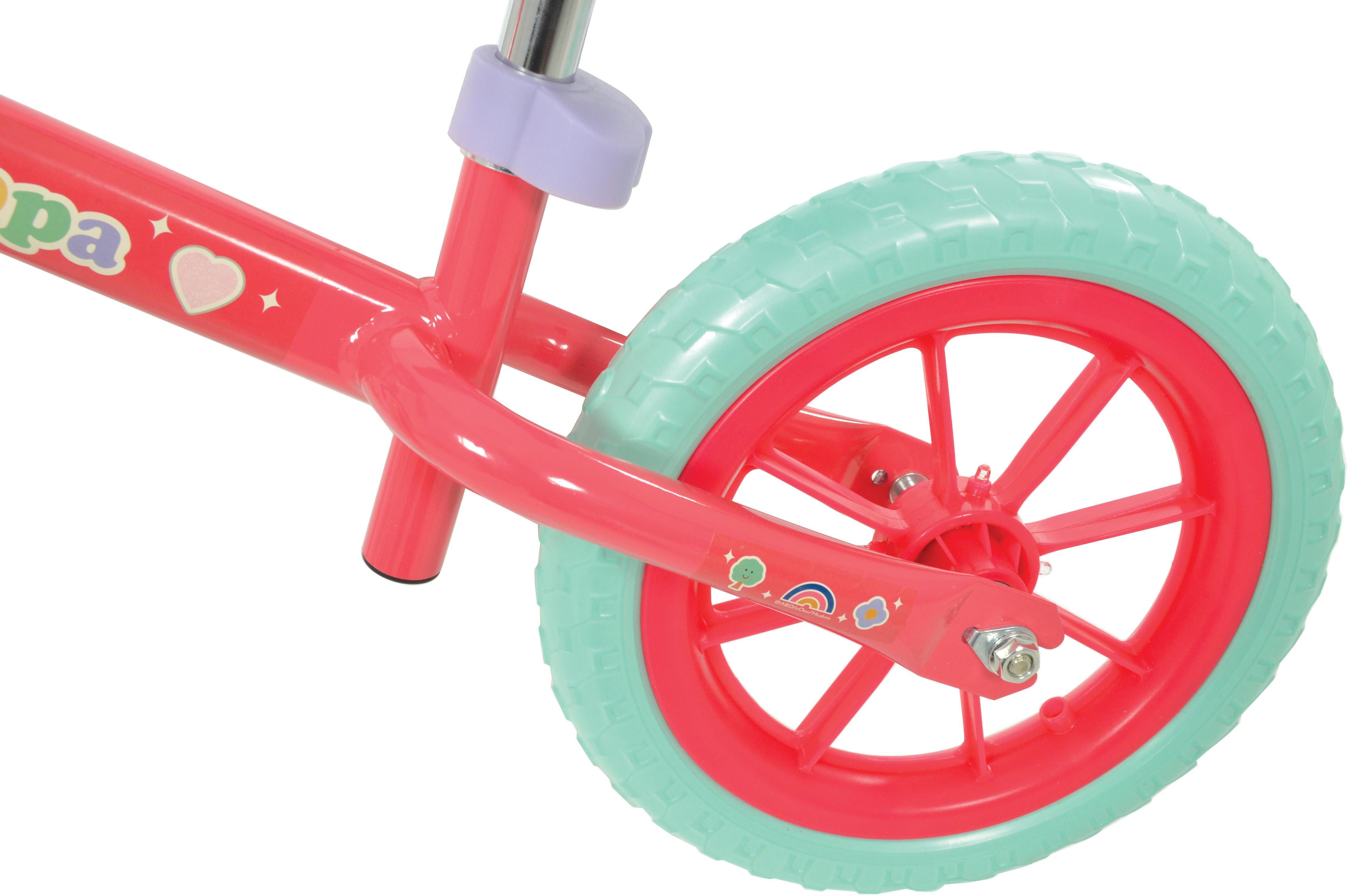Peppa Pig Balance Bike with LED Wheels, Pink - 10" Wheel