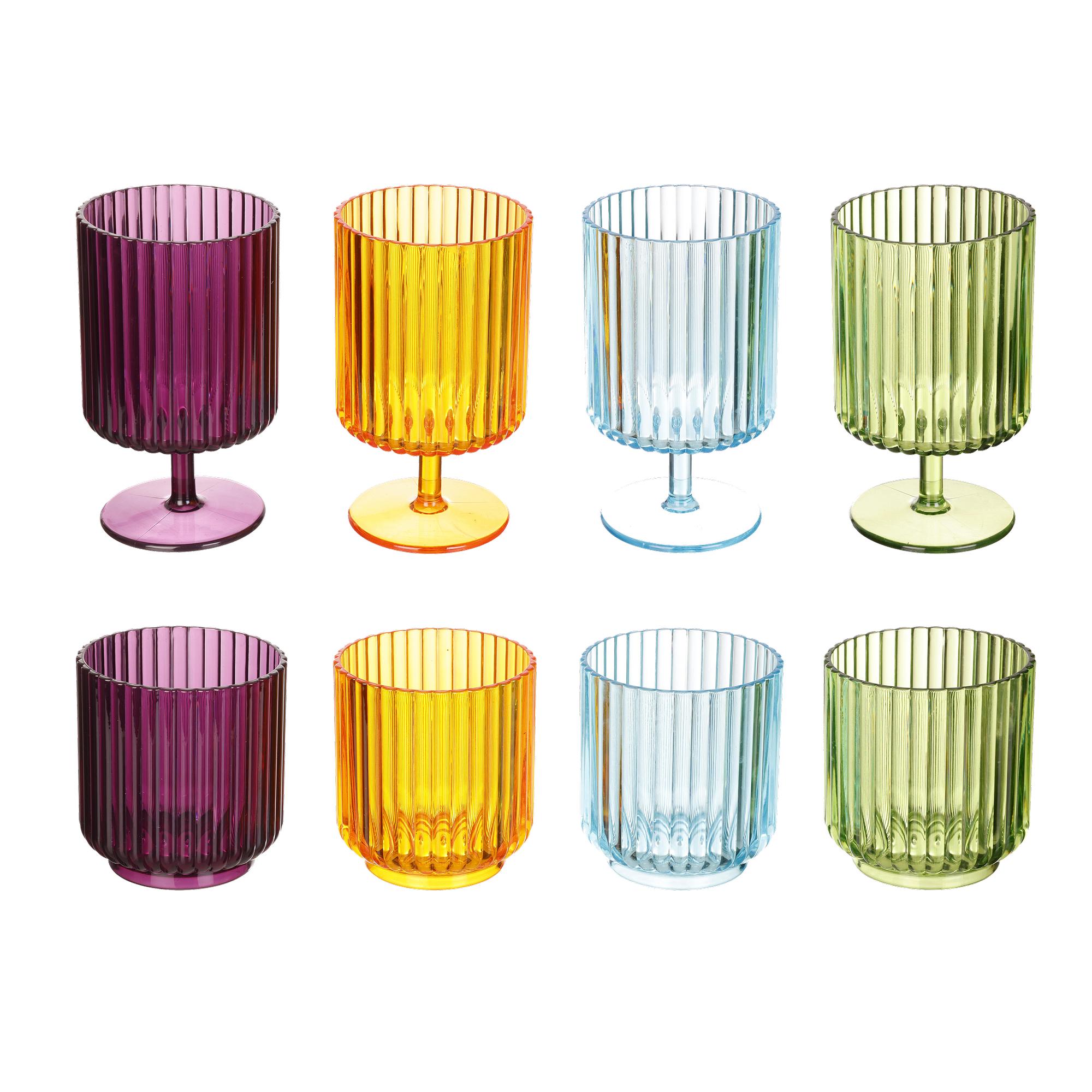 Halfords Tumblers 4pc Set & Wine Glasses 4pc Set Bundle