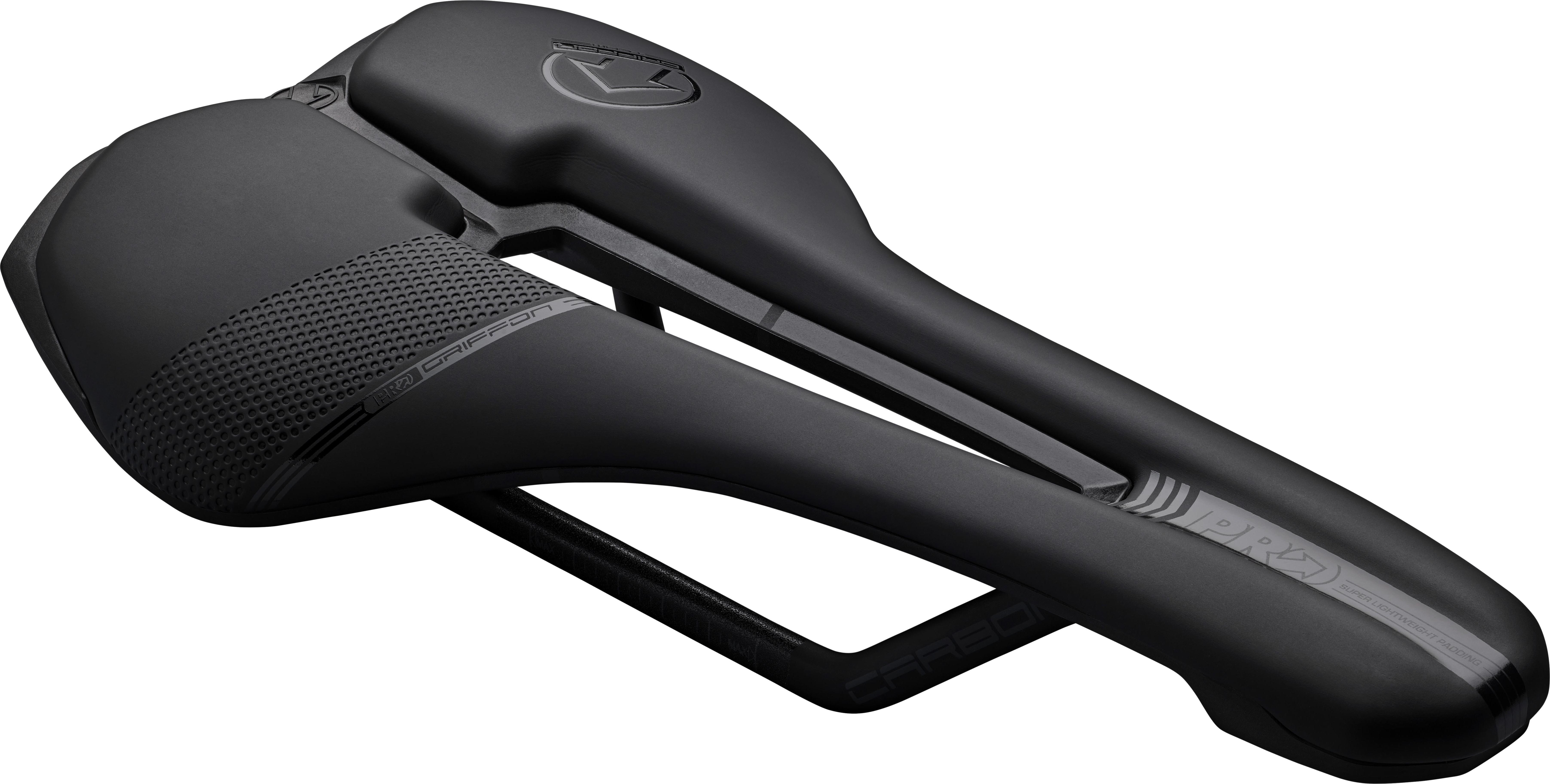 Halfords PRO Griffon Team Saddle, 142mm | Pricematch, Extra 8% off for BC Members, Free Bike Health Check, Cycle2Work Scheme & 0% APR Finance.