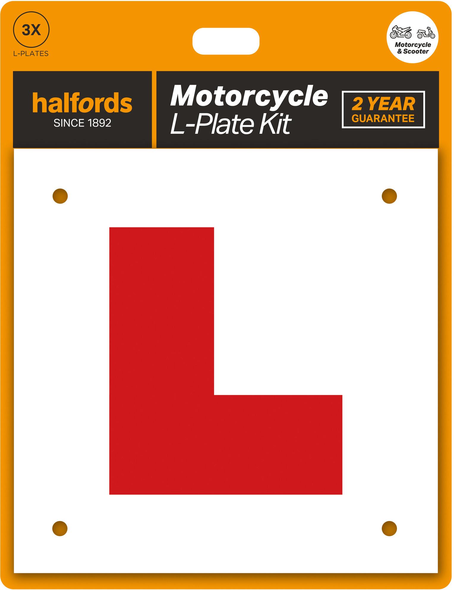 Halfords Core Motorcycle L Plate