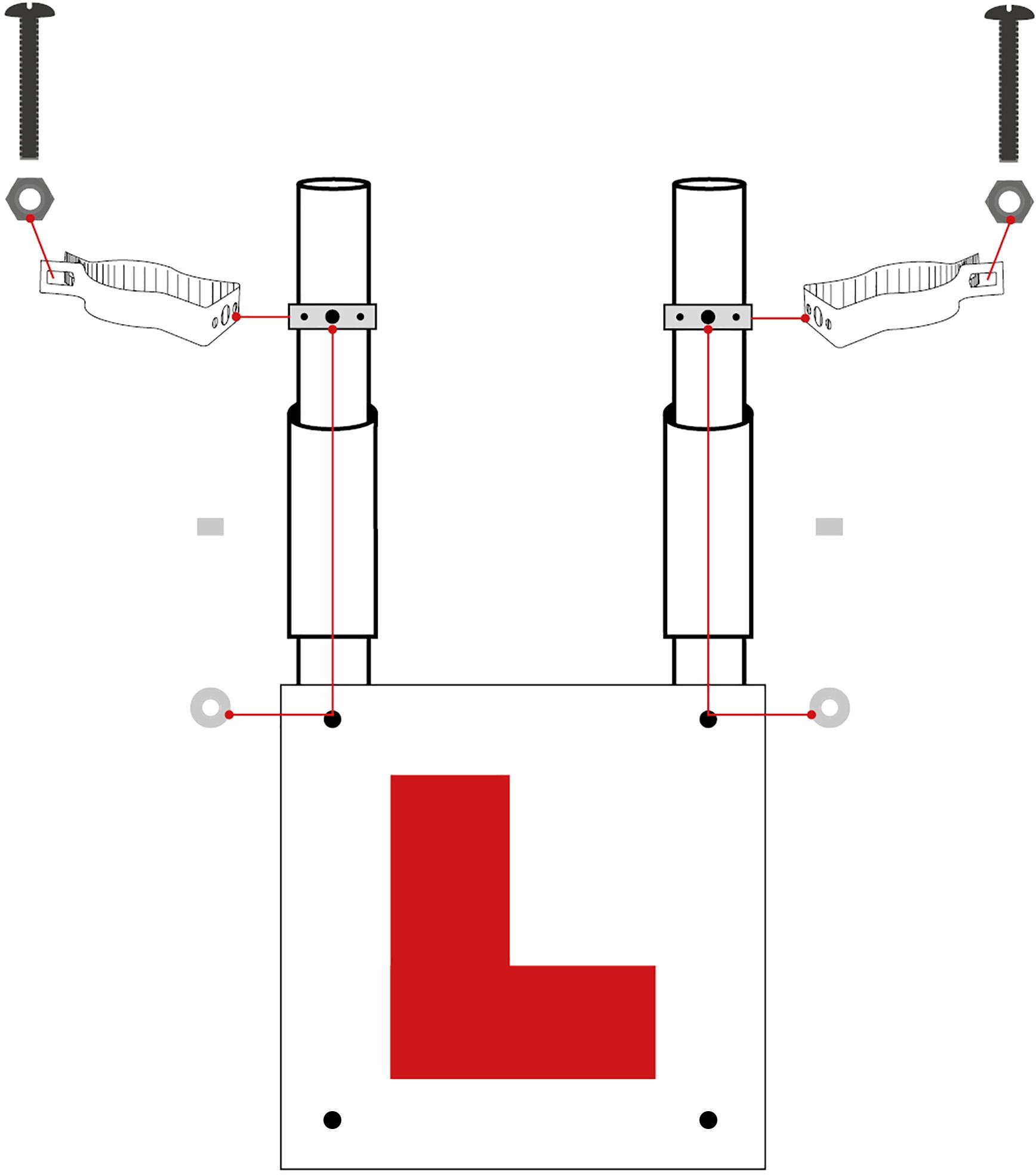 Halfords Core Motorcycle L Plate