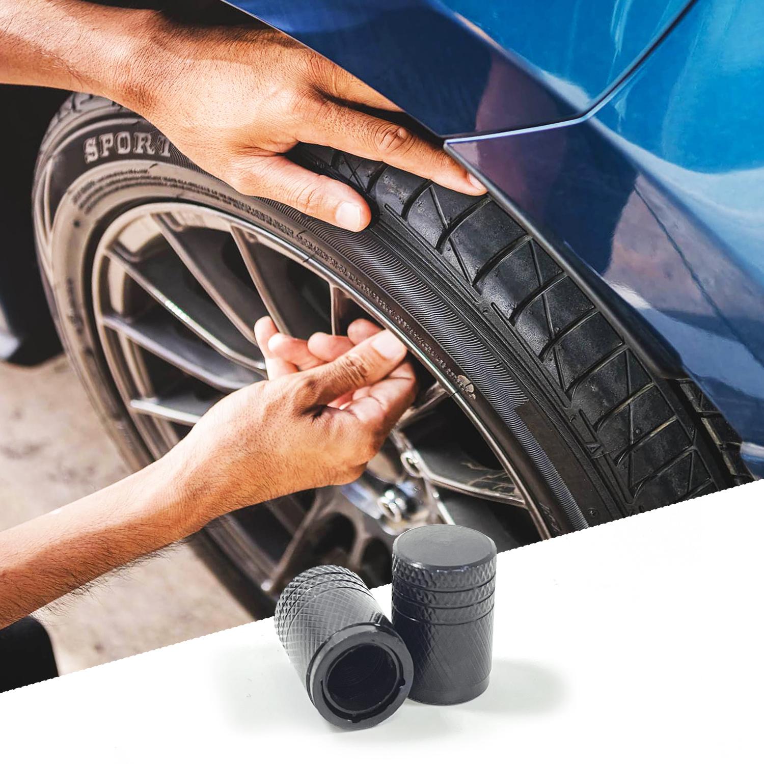 Halfords Core Valve Cap - Black