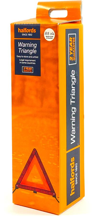 Halfords Core Motorcycle Warning Triangle