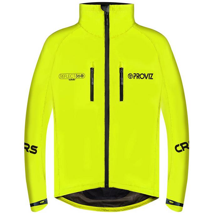 M L & XL ProViz Reflect360 CRS 100% Reflective Cycling/Running Jacket Yellow 