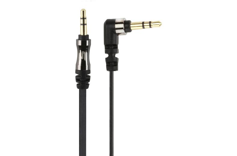 Scosche 3.5mm Flat Aux Cable 90 Degree 0.9m Black Scosche 3.5mm Flat Aux Cable 90 Degree 0.9m Black