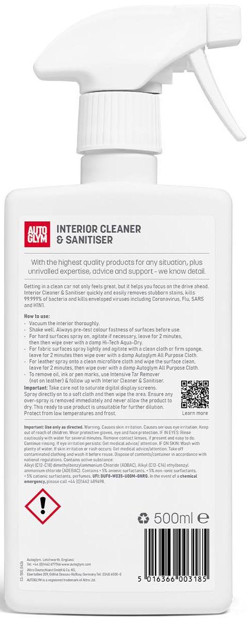 Autoglym Interior Cleaner & Sanitiser