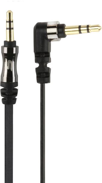 Scosche 3.5mm Flat Aux Cable 90 Degree 1.8m Black