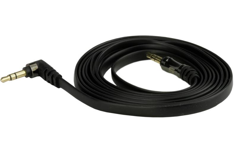 Scosche 3.5mm Flat Aux Cable 90 Degree 1.8m Black Scosche 3.5mm Flat Aux Cable 90 Degree 1.8m Black