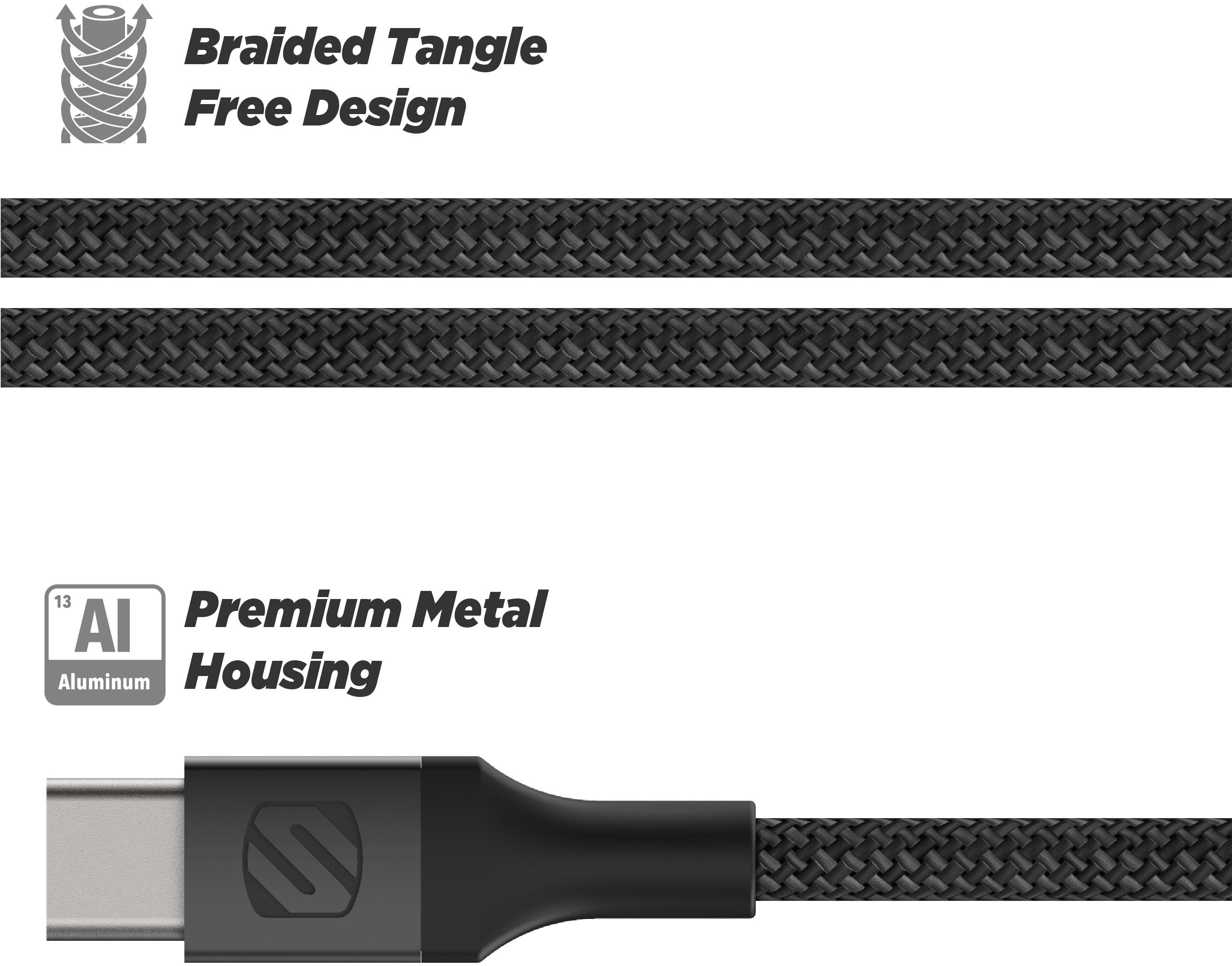 Scosche StrikeLine Premium USB-C to Lightning Cable 1.2m
