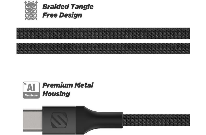 Scosche StrikeLine Premium USB-C to Lightning Cable 1.2m Scosche StrikeLine Premium USB-C to Lightning Cable 1.2m
