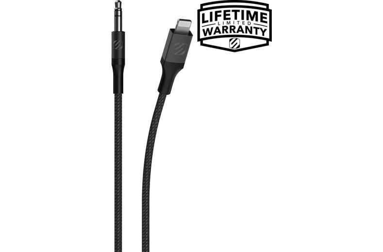 Scosche StrikeLine 3.5mm AUX to Lightning Audio Cable 1.2m Scosche StrikeLine 3.5mm AUX to Lightning Audio Cable 1.2m