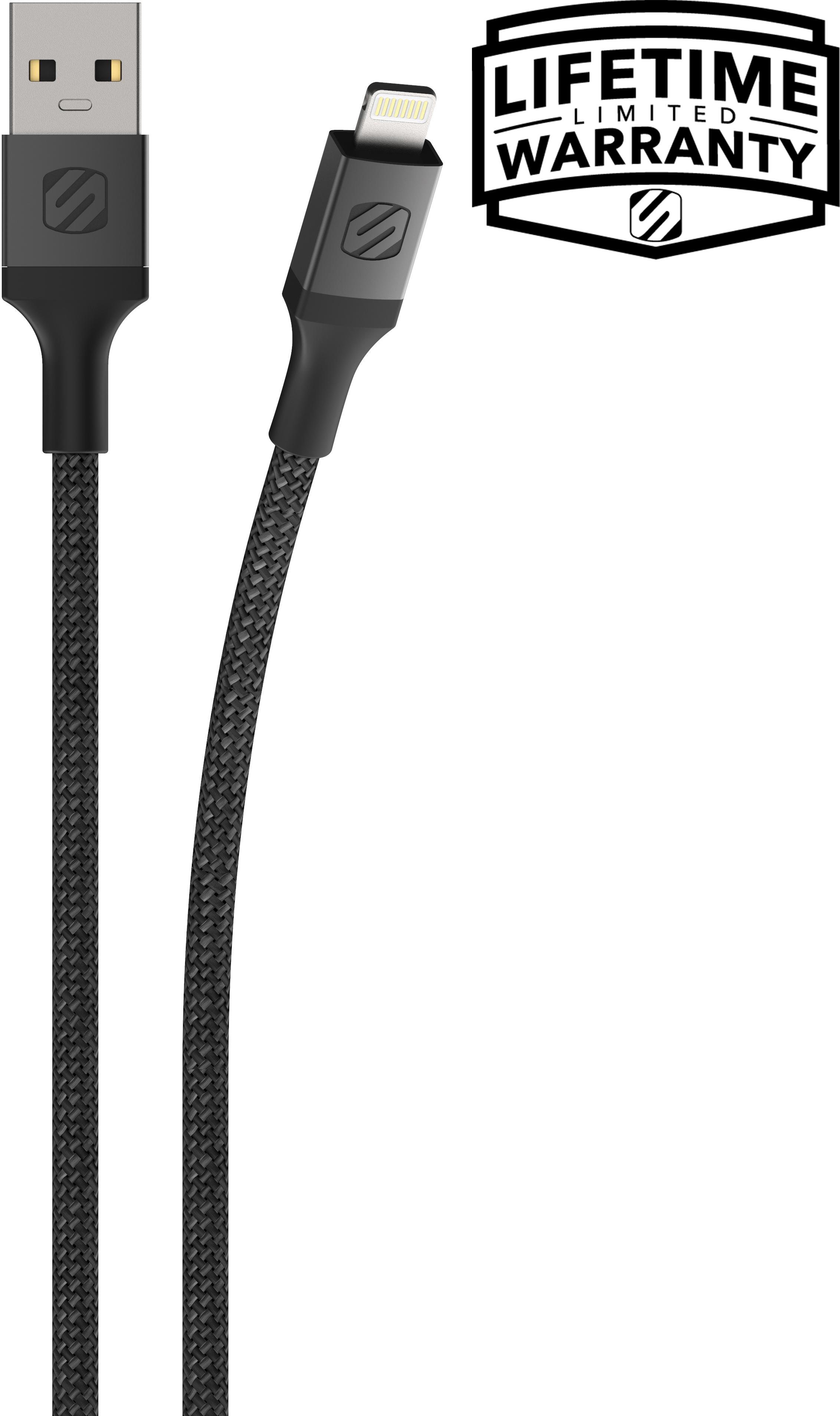 Scosche Usb-A -Lightning Braided Cable - Spacegray 1.2M