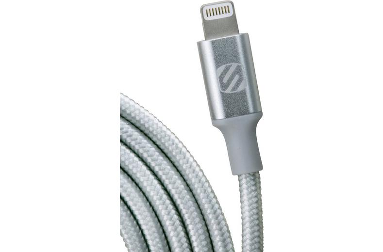 Scosche USB-A Lightning Braided Cable - Silver 1.2m Scosche USB-A Lightning Braided Cable - Silver 1.2m