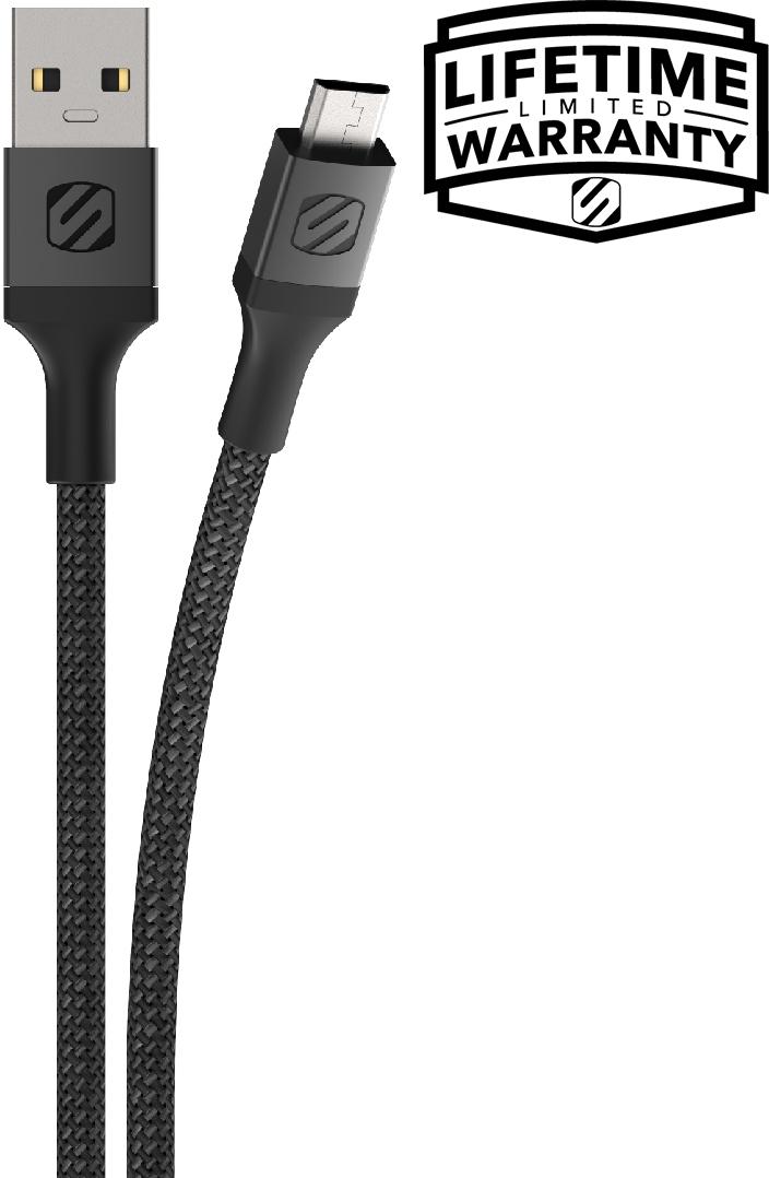 Scosche Usb-A -Micro Usb Braided Cable - Black  1.2M