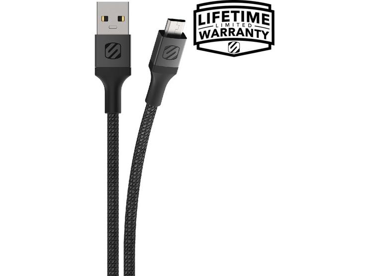 Scosche USB-A -Micro USB Braided Cable - Black  1.2m