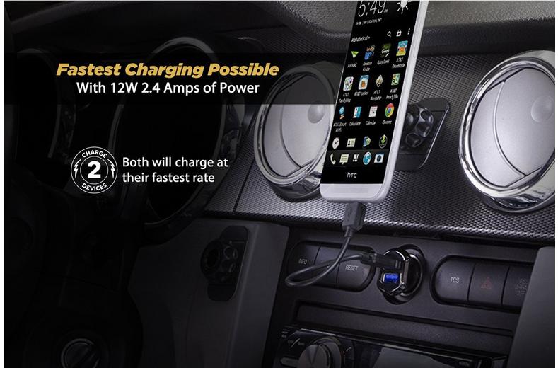Scosche ReVolt Dual Port 12-Watt USB Car Charger Scosche ReVolt Dual Port 12-Watt USB Car Charger