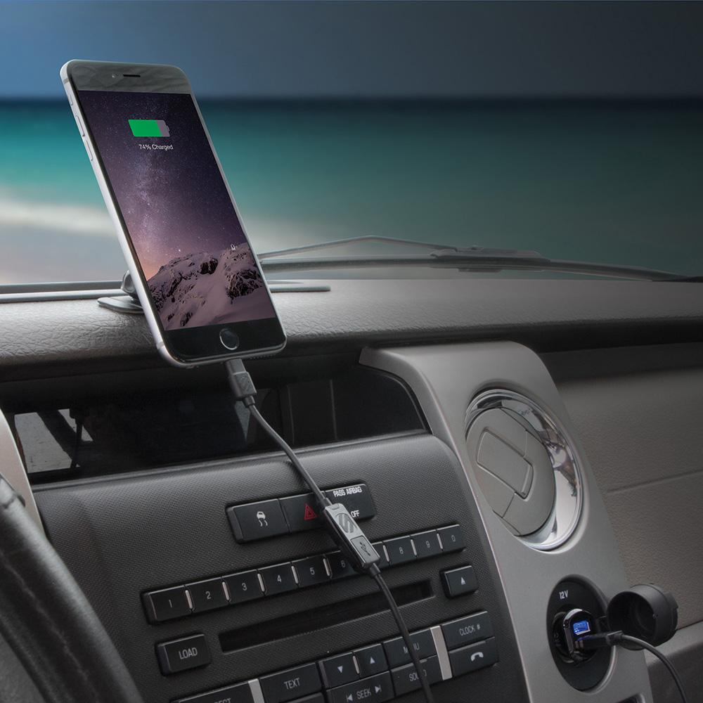 Scosche ReVolt Dual Port 12-Watt USB Car Charger