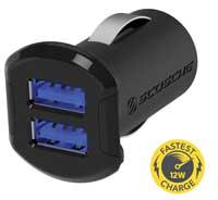 Scosche ReVolt Dual Port 12-Watt USB Car Charger