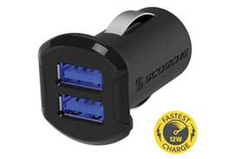 Scosche ReVolt Dual Port 12-Watt USB Car Charger Scosche ReVolt Dual Port 12-Watt USB Car Charger