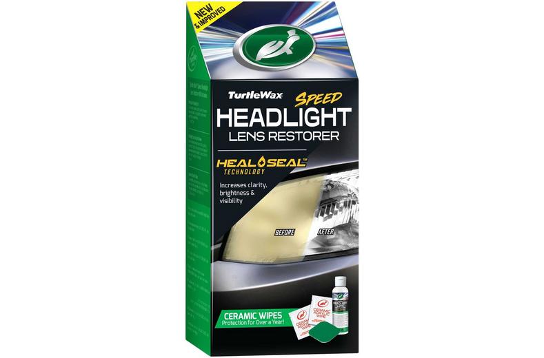 Turtle Wax Speed Headlight Lens Restorer Kit with Ceramic Sealing Wipes Turtle Wax Speed Headlight Lens Restorer Kit with Ceramic Sealing Wipes