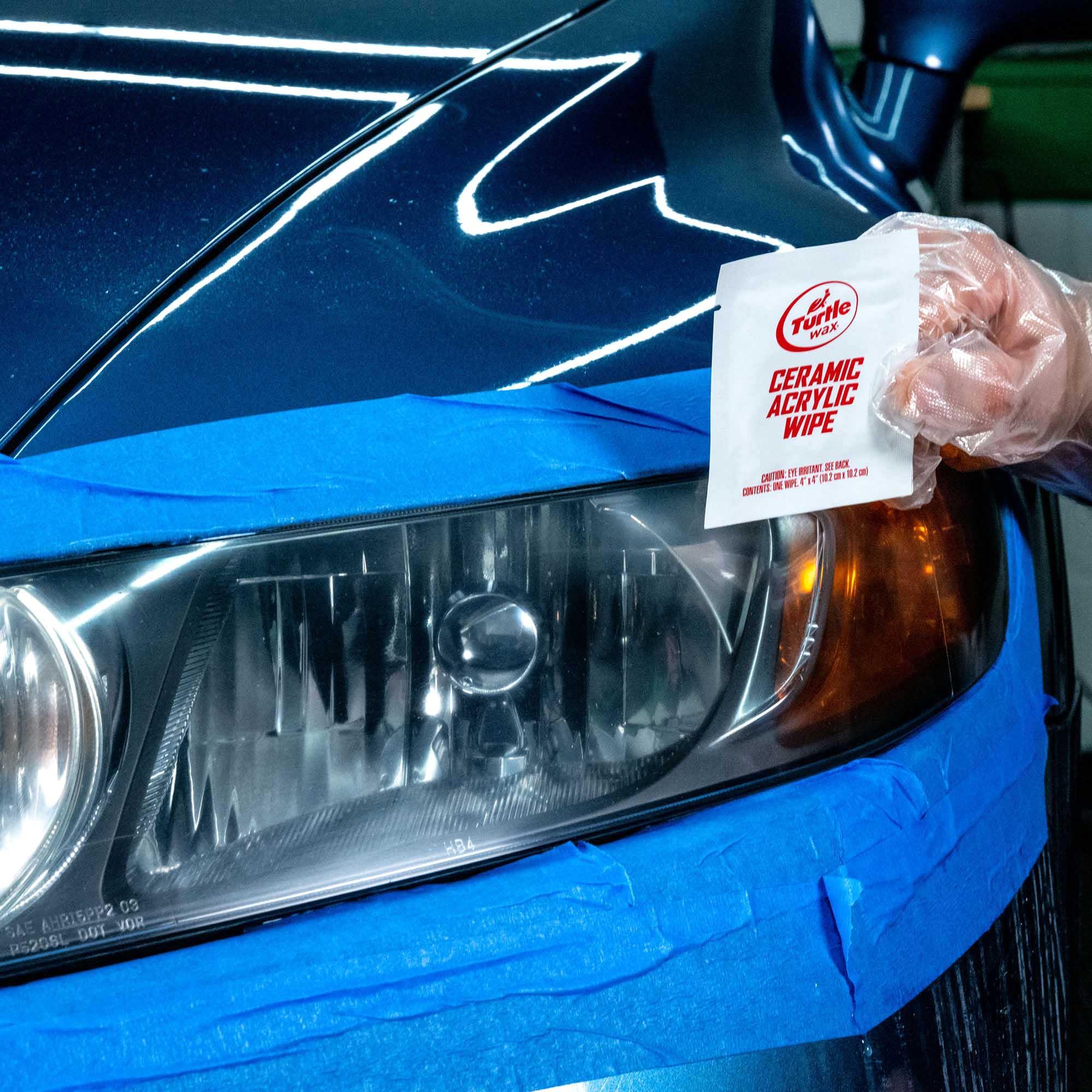 Turtle Wax Speed Headlight Lens Restorer Kit with Ceramic Sealing Wipes