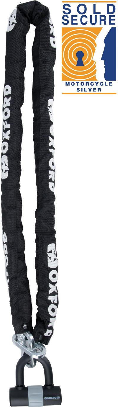 Oxford Max Chain Lock - 9.5mm Sq x 1.5m Oxford Max Chain Lock - 9.5mm Sq x 1.5m