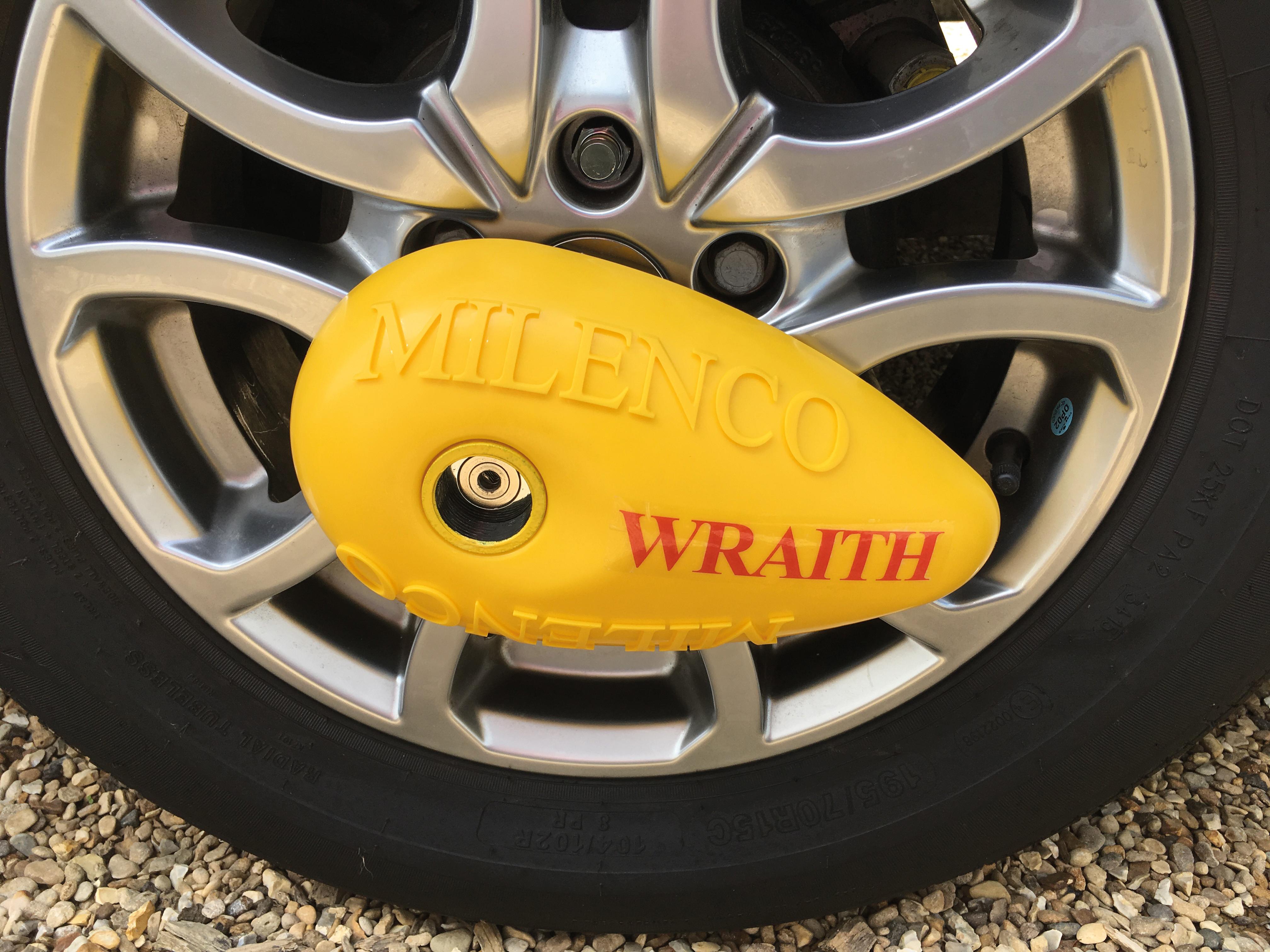 Milenco Wraith 2 Caravan Wheel Lock