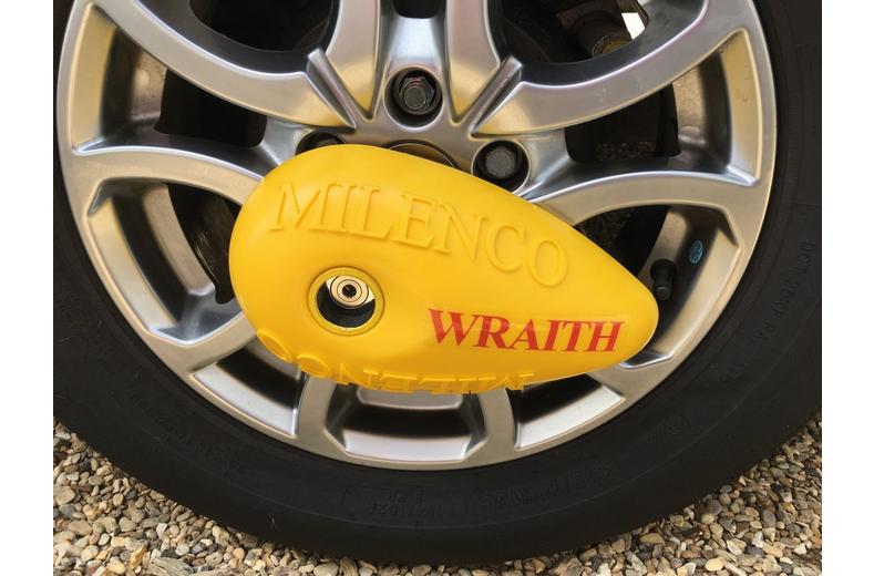 Milenco Wraith 2 Caravan Wheel Lock Milenco Wraith 2 Caravan Wheel Lock