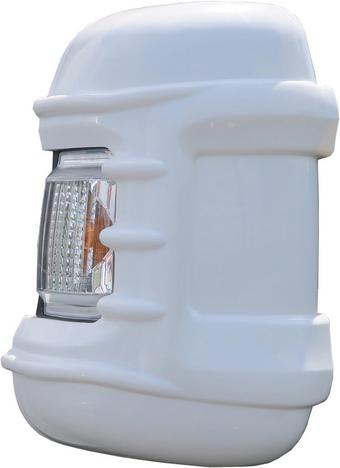 Long Arm Mirror Protectors White