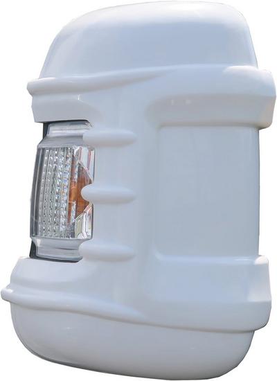 Long Arm Mirror Protectors White