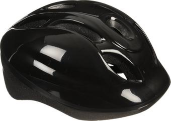 Halfords Plain Black Junior Helmet, 50 - 56 cm