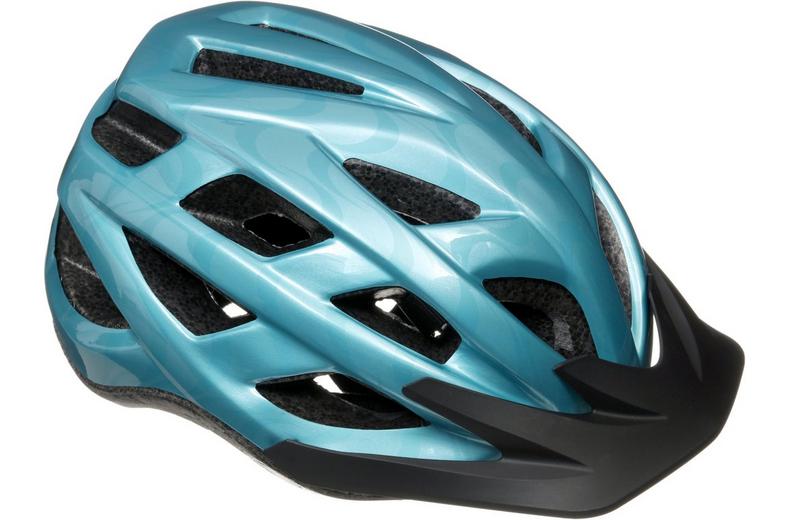 Halfords Junior Turquoise Swirls Helmet 52-56cm Halfords Junior Turquoise Swirls Helmet 52-56cm