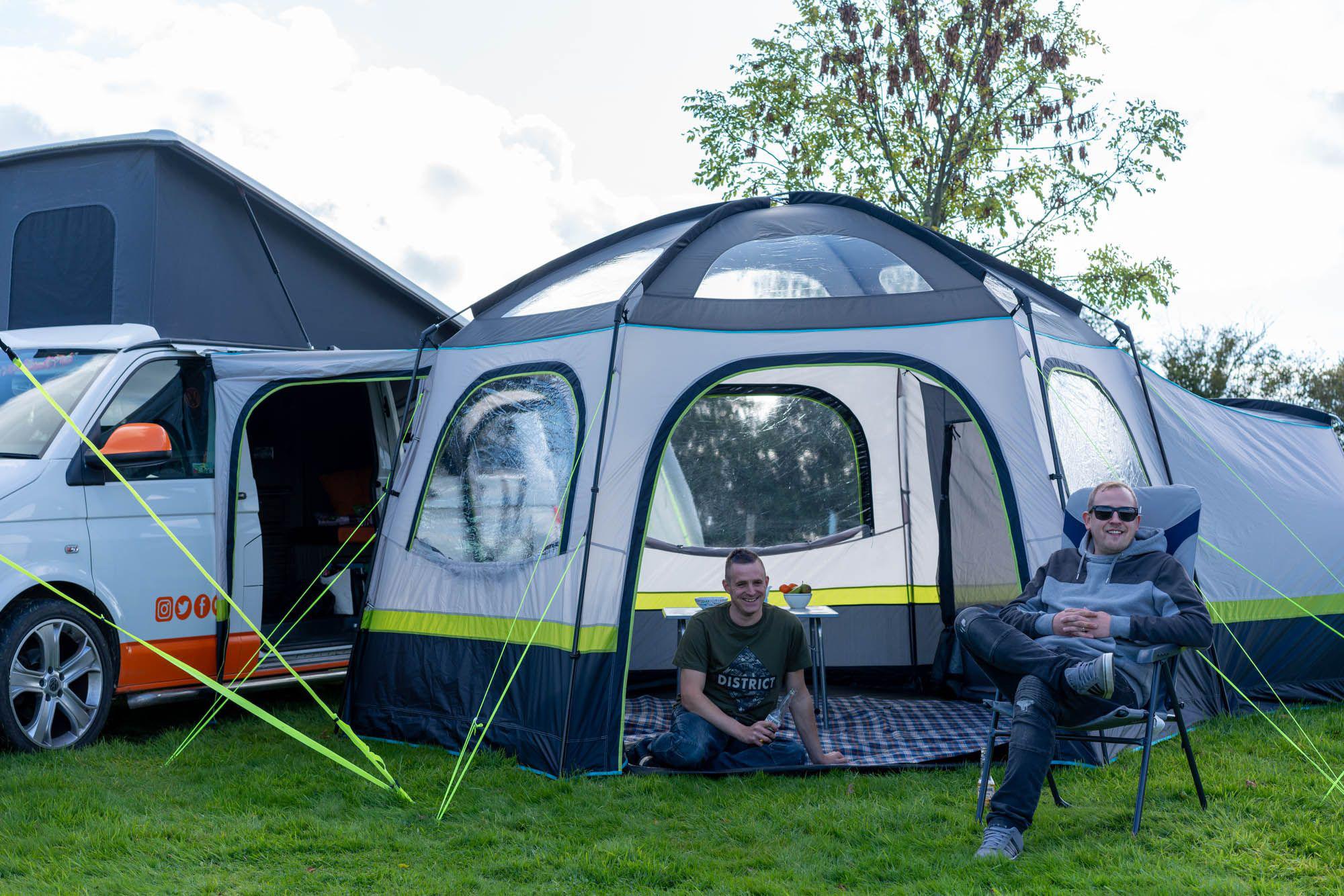 Olpro Hive Campervan Awning (Fibreglass Poles) - with Sleeping Pod