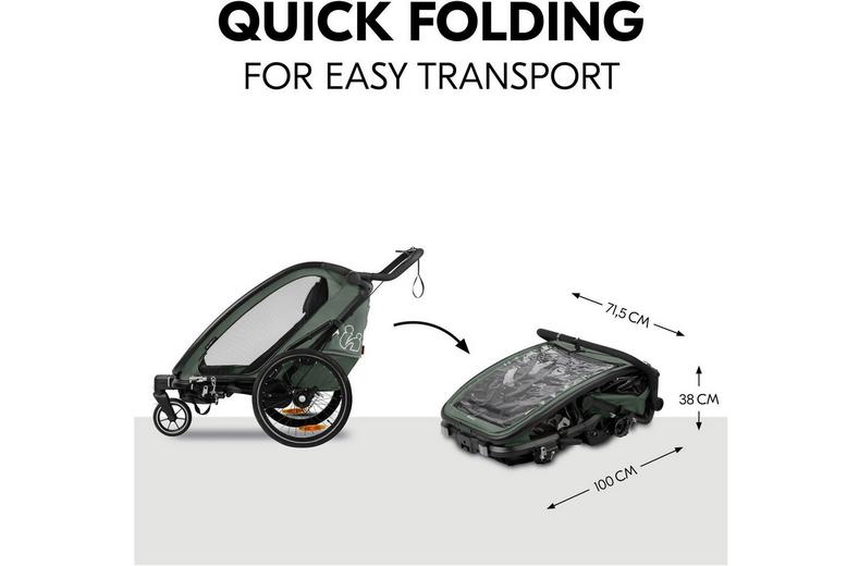 Hauck Bike N Walk Duo Dark Green Hauck Bike N Walk Duo Dark Green